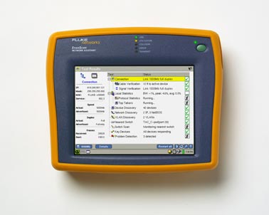 Fuke Networks lancia il nuovo analizzatore EtherScope Network Assistant, una potente combinazione di funzionalità di rilevamento e diagnosi per eliminare rapidamente gli inconvenienti delle reti 10/100Mbit e gigabit