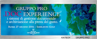 Invito al .DOC EXPERIENCE.