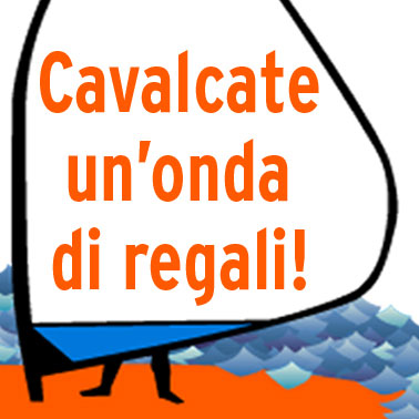 Cavalcate un'onda di regali.